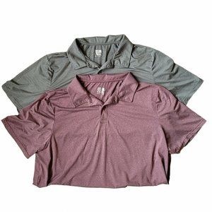 XXL 32 Degrees Cool Polo Sports Tee Shirt, Set Of 2